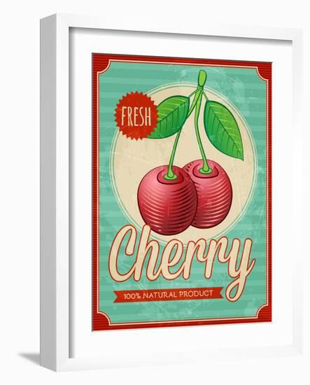 Vintage Styled Cherry-Marvid-Framed Art Print