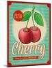 Vintage Styled Cherry-Marvid-Mounted Art Print