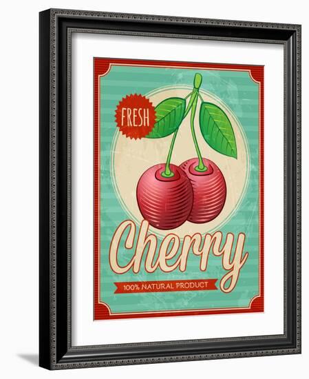 Vintage Styled Cherry-Marvid-Framed Art Print