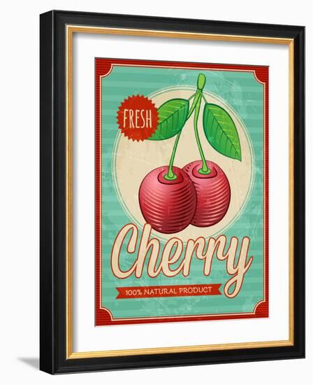 Vintage Styled Cherry-Marvid-Framed Art Print