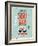 Vintage Sushi Bar Poster-avean-Framed Art Print