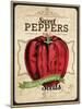 Vintage Sweet Pepper Seed Packet-null-Mounted Giclee Print