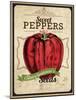 Vintage Sweet Pepper Seed Packet-null-Mounted Giclee Print