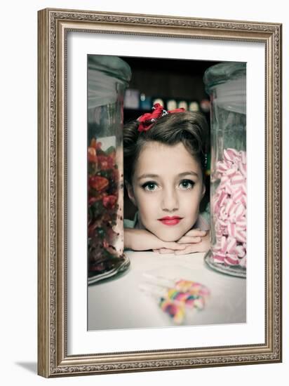 Vintage Sweet Shop-Yvette Leur-Framed Photographic Print