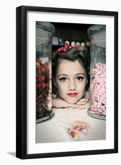 Vintage Sweet Shop-Yvette Leur-Framed Photographic Print