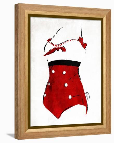 Vintage Swimsuit 3-OnRei-Framed Stretched Canvas