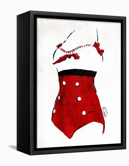 Vintage Swimsuit 3-OnRei-Framed Stretched Canvas