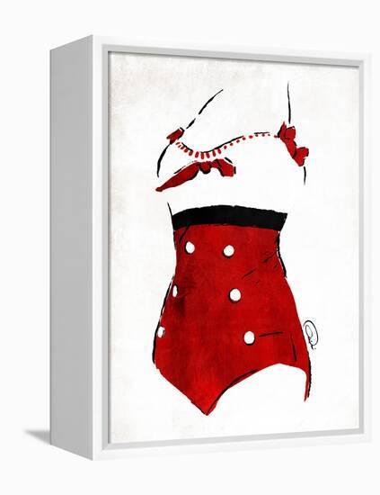 Vintage Swimsuit 3-OnRei-Framed Stretched Canvas
