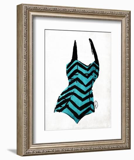 Vintage Swimsuit 4-OnRei-Framed Art Print