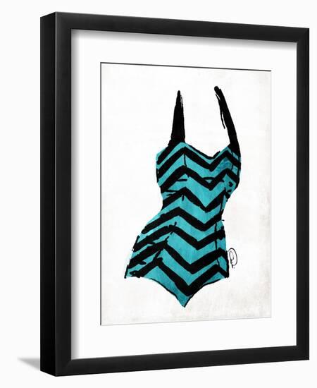 Vintage Swimsuit 4-OnRei-Framed Art Print