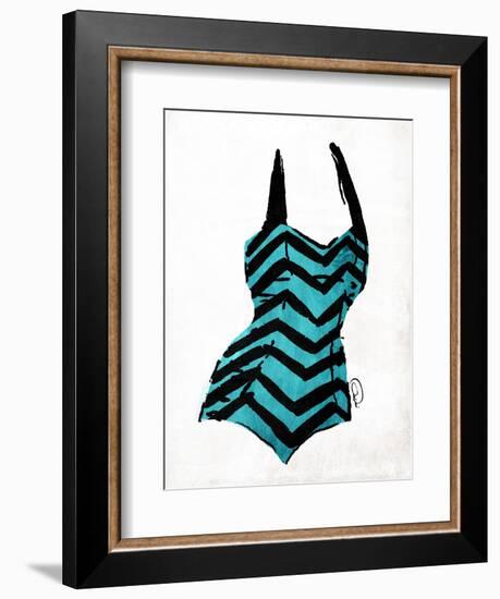 Vintage Swimsuit 4-OnRei-Framed Art Print
