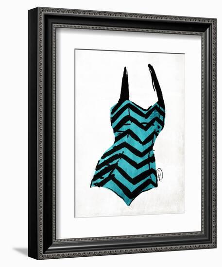 Vintage Swimsuit 4-OnRei-Framed Art Print