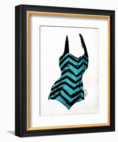 Vintage Swimsuit 4-OnRei-Framed Art Print