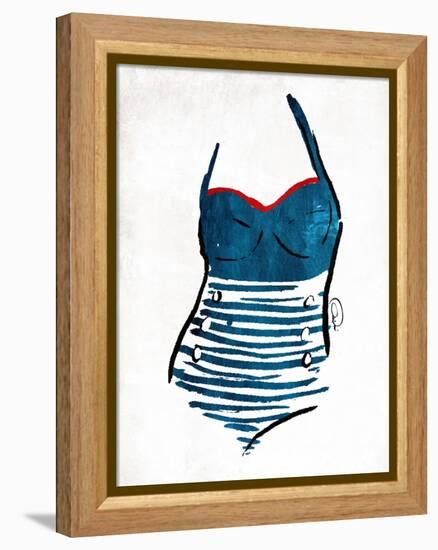 Vintage Swimsuit One-OnRei-Framed Stretched Canvas