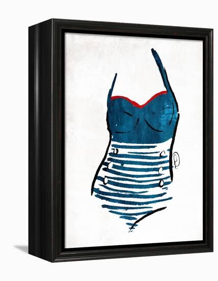 Vintage Swimsuit One-OnRei-Framed Stretched Canvas