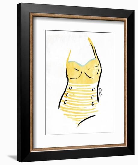 Vintage Swimsuit Pastel 1-OnRei-Framed Art Print