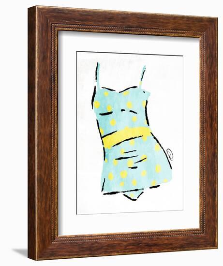 Vintage Swimsuit Pastel 2-OnRei-Framed Art Print