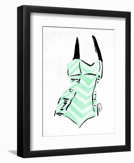 Vintage Swimsuit Pastel 4-OnRei-Framed Art Print