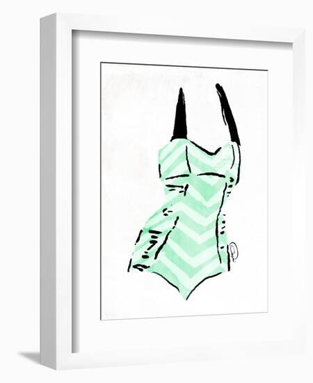 Vintage Swimsuit Pastel 4-OnRei-Framed Art Print