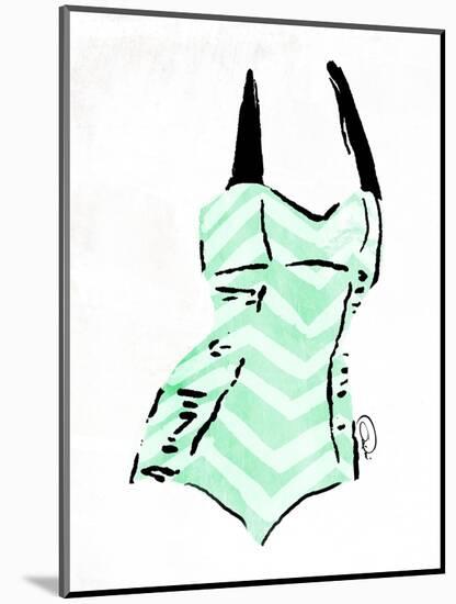 Vintage Swimsuit Pastel 4-OnRei-Mounted Art Print