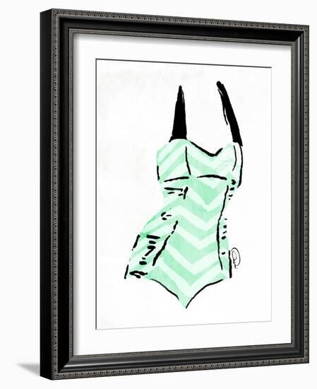 Vintage Swimsuit Pastel 4-OnRei-Framed Art Print