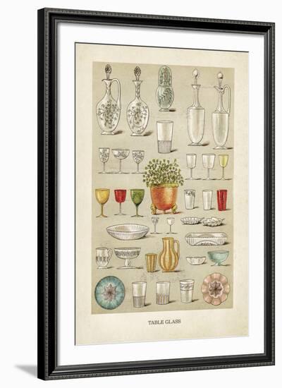 Vintage Tableglass-The Vintage Collection-Framed Giclee Print