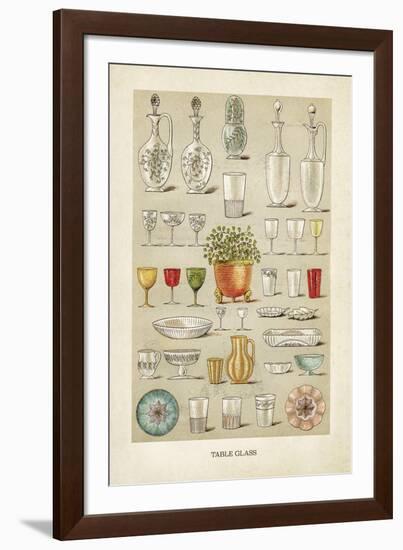 Vintage Tableglass-The Vintage Collection-Framed Giclee Print