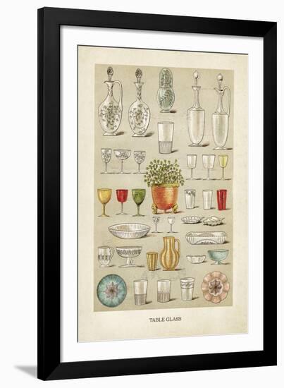 Vintage Tableglass-The Vintage Collection-Framed Giclee Print