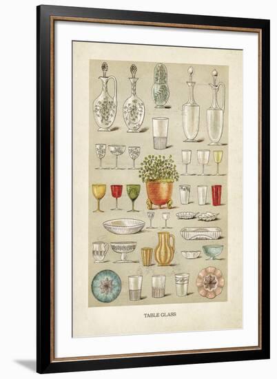 Vintage Tableglass-The Vintage Collection-Framed Giclee Print