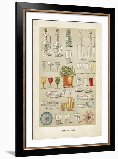 Vintage Tableglass-The Vintage Collection-Framed Giclee Print