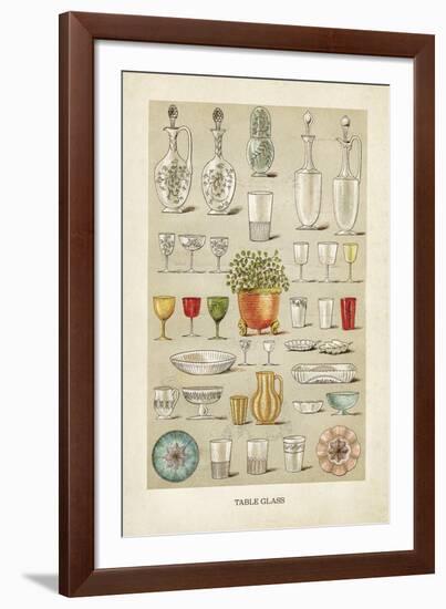 Vintage Tableglass-The Vintage Collection-Framed Giclee Print