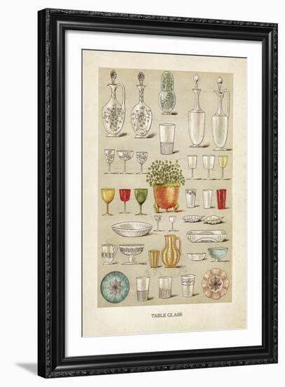 Vintage Tableglass-The Vintage Collection-Framed Giclee Print