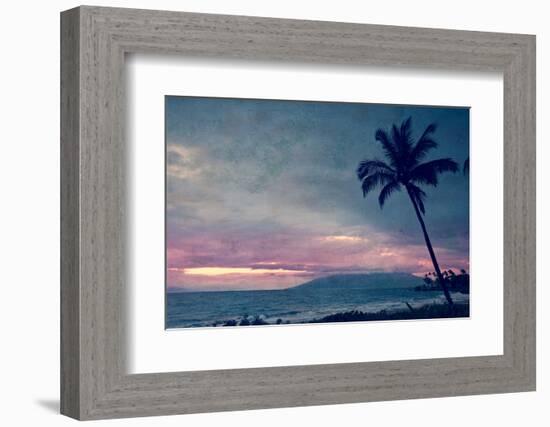 Vintage Take on a Tropical Sunset on Maui in Hawaii-pdb1-Framed Photographic Print
