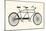 Vintage Tandem Bicycle-hauvi-Mounted Art Print