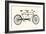 Vintage Tandem Bicycle-hauvi-Framed Art Print