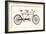 Vintage Tandem Bicycle-hauvi-Framed Art Print