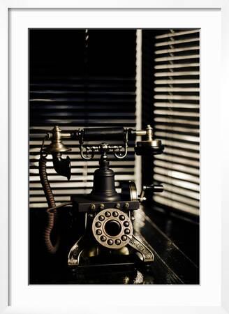 Téléphone vintage noir