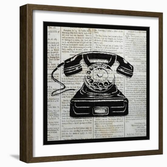 Vintage Telephone-Piper Ballantyne-Framed Art Print