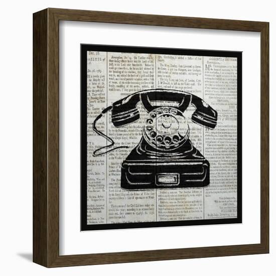 Vintage Telephone-Piper Ballantyne-Framed Art Print