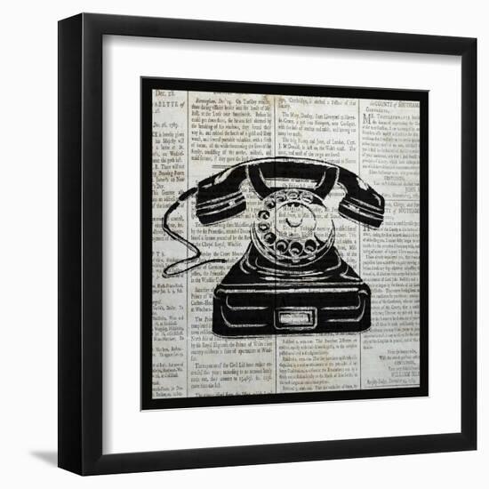 Vintage Telephone-Piper Ballantyne-Framed Art Print