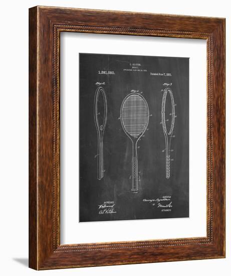 Vintage Tennis Racket Patent-Cole Borders-Framed Premium Giclee Print