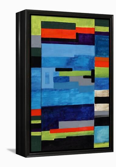 Vintage Tetris-Brent Abe-Framed Premier Image Canvas