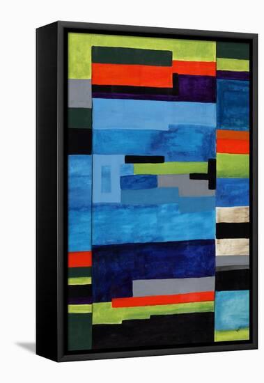 Vintage Tetris-Brent Abe-Framed Premier Image Canvas