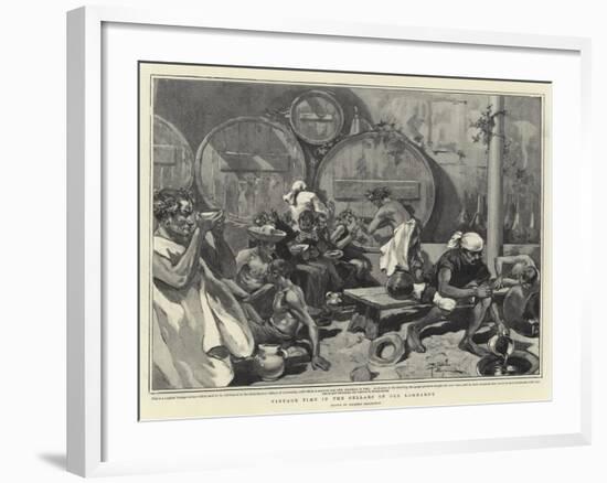 Vintage Time in the Cellars of Old Lombardy-null-Framed Giclee Print