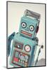 Vintage Tin Toy Robot-null-Mounted Art Print