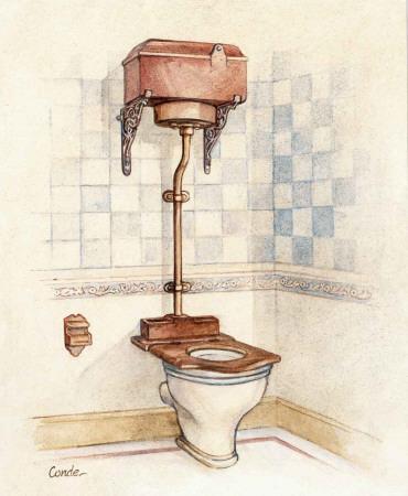 Vintage Toilet I' Art Print - Conde | Art.com