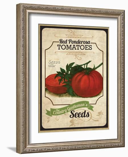 Vintage Tomato Seed Packet-null-Framed Giclee Print