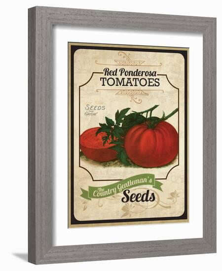 Vintage Tomato Seed Packet-null-Framed Giclee Print