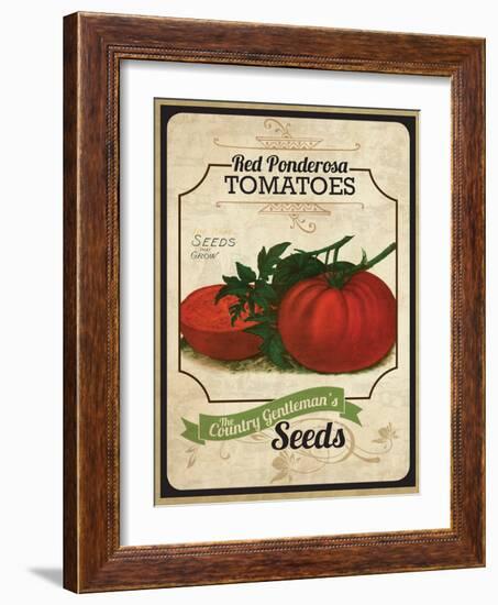 Vintage Tomato Seed Packet-null-Framed Giclee Print