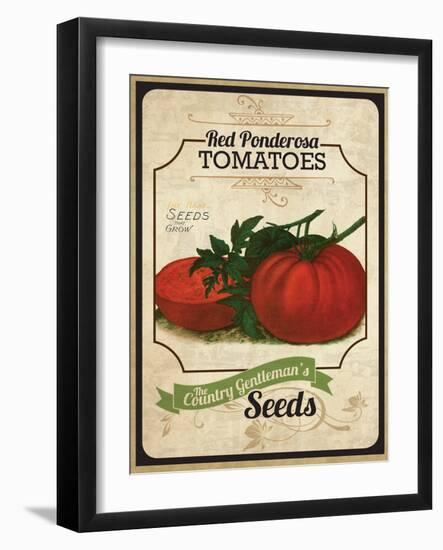 Vintage Tomato Seed Packet-null-Framed Giclee Print